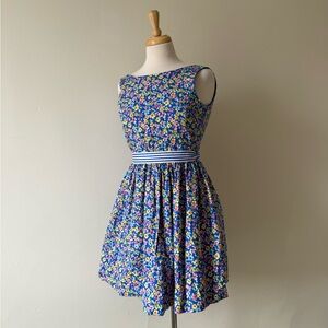 Polo Ralph Lauren Blue Floral Dress – Fits XS / Youth 10–12